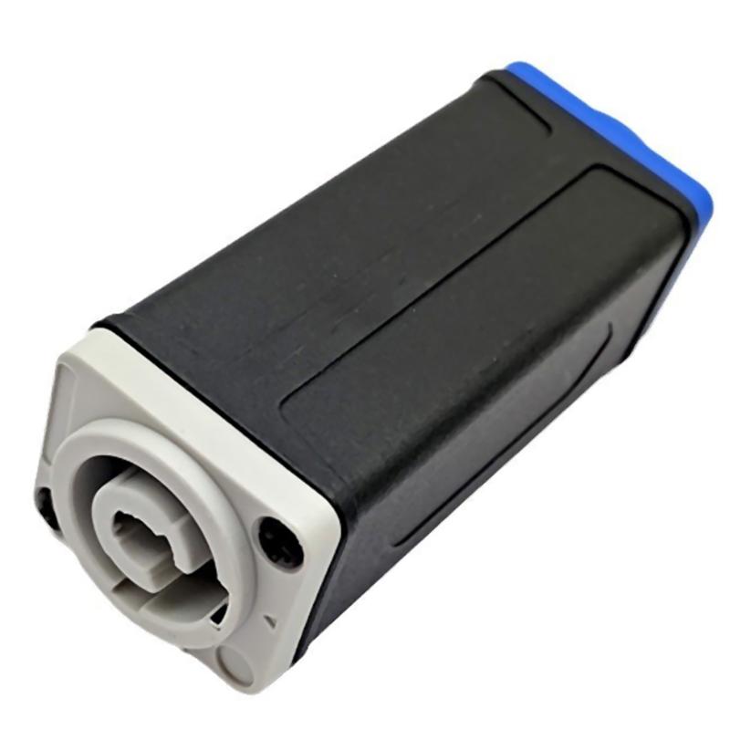1Pc Led Powercon Ac Coupler Adapter Extender Connector Speakon Panel Mount Straight Adapter Blue White