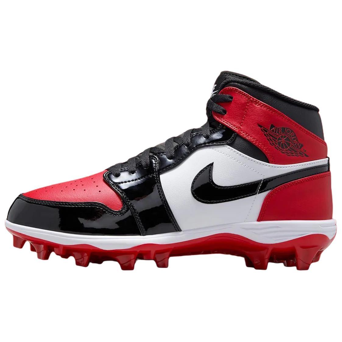 Air Jordan 1 Mid TD Cleat Bred Toe Men s FJ6805-601 EU 42