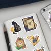 50 Unique Waterproof Witch Theme Stickers Watercolor Gothic Art Decals For Journaling Laptop Guitar Luggage Customization
