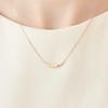 Silver Necklace 112434121915 4℃ (Yondoshi) [May Birthstone]