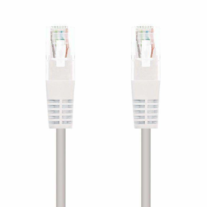 Câble Réseau CAT6 UTP - Nano Cable - 3 M - Blanc - RJ45 Mâle - Haute Vitesse - Intérieur/extérieur - Catégorie 6