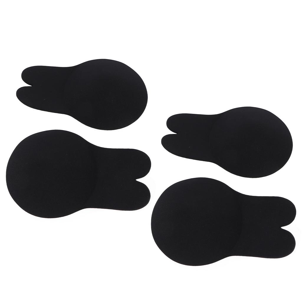 4Pcs Adhesive Pasties Washable Reusable Health Safe Practical Adhesive Intangible Bra for Dance