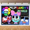 Cartoon DAndy Welt Kulisse Kindergeburtstagsdekorationen Partyzubehör Babyparty Banner Foto Requisiten Junge Mädchen Gastgeschenke