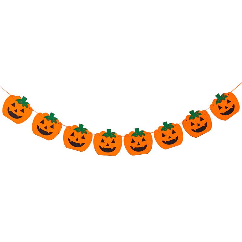 Luminous Halloween Party Pumpkin Bunting Decoration for Mall and Store Events