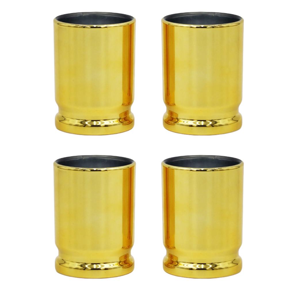 4Pcs/Set Creative Bullet Cup Set 3oz Plastic Wine Glass Bullet Caliber Wine Cup Drinking Shot Glass for Party Supplies