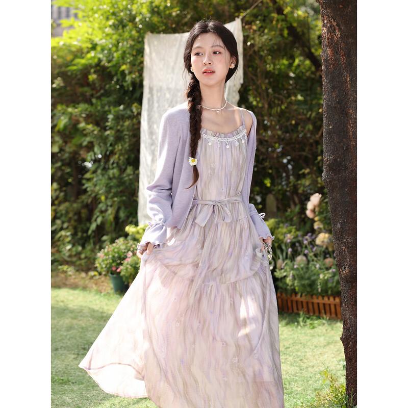 Women's Tea Break Style A-Line Sling Dress