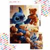 Stitch and Teddy Bears Diamond Painting Full Diamond Art Kit Handmade Diy Home Decoration Gift