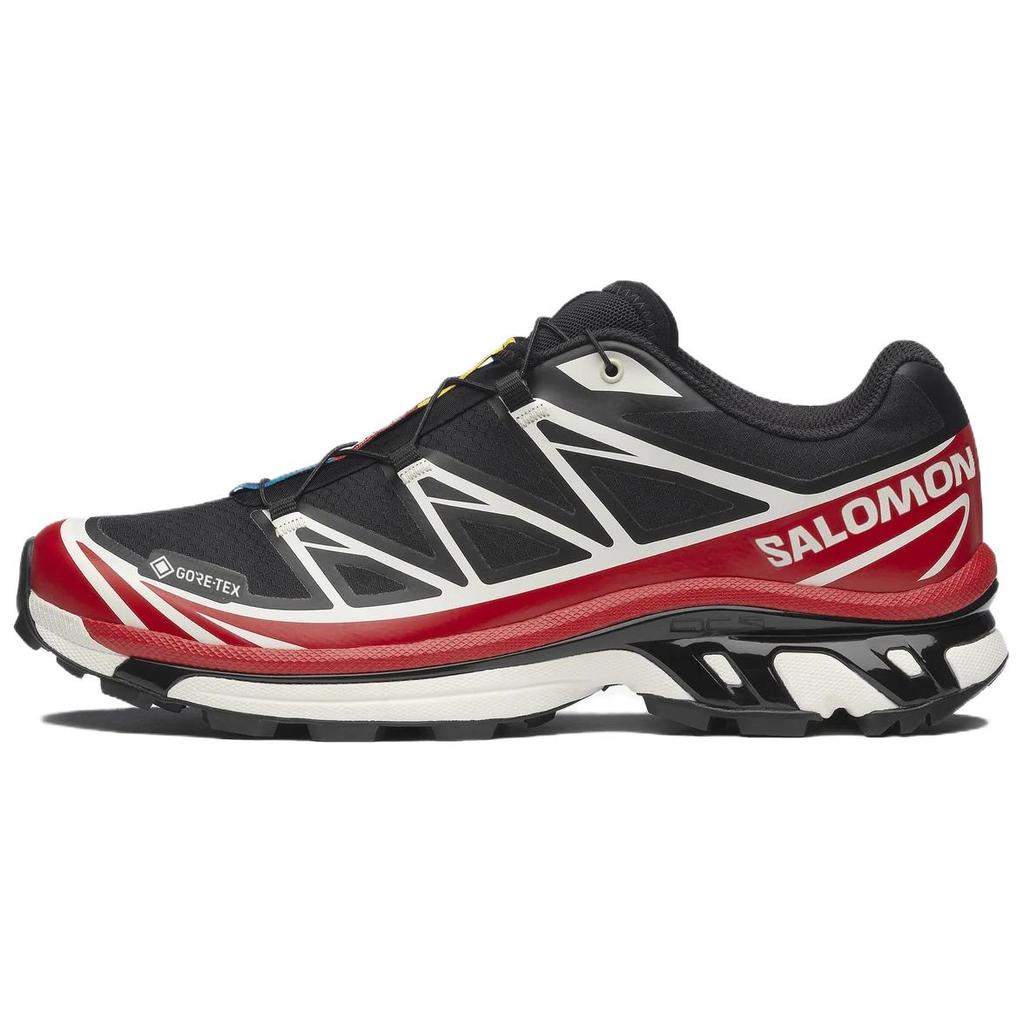 SALOMON Xt-6 Gtx Comfortable Durable Low-Top Running Shoes Unisex Running Shoes Black Red 479749