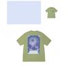 Mens Loose Fit Cotton Blend Short Sleeve T-Shirt With Cartoon Print Breathable Casual Tee Teens Adults