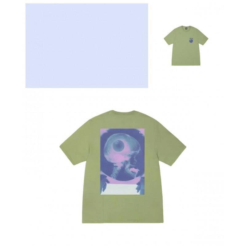 Mens Loose Fit Cotton Blend Short Sleeve T-Shirt With Cartoon Print Breathable Casual Tee Teens Adults