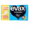 Hygienic Protection - EVAX - Cottonlike Night Pads with Wings - Cotton - Night with Wings - 18 Units