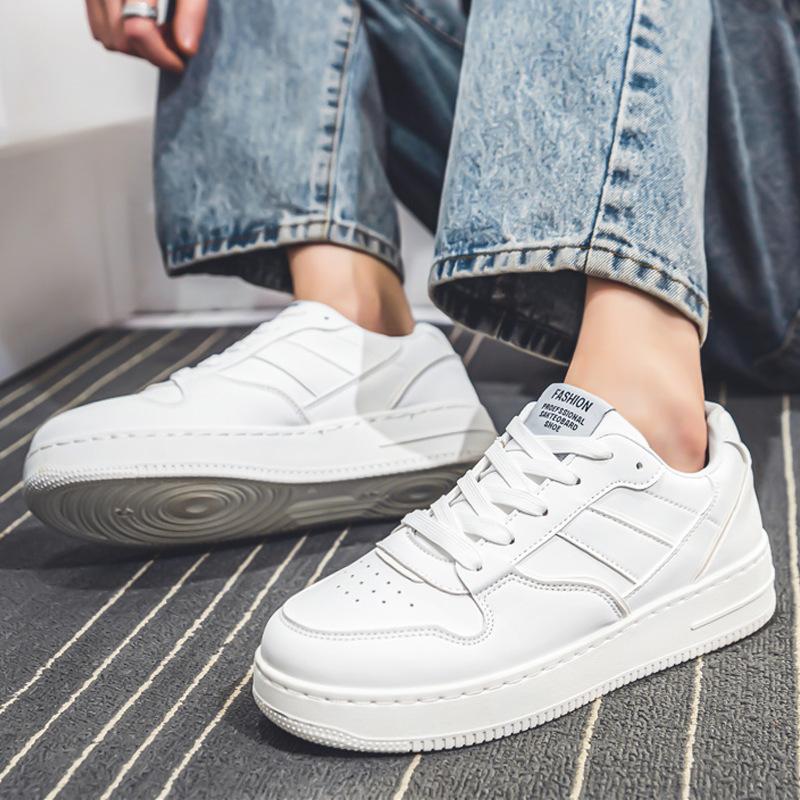 Little white shoes men's summer breathable trend versatile white shoes high sense board shoes sports casual men's shoes autumn