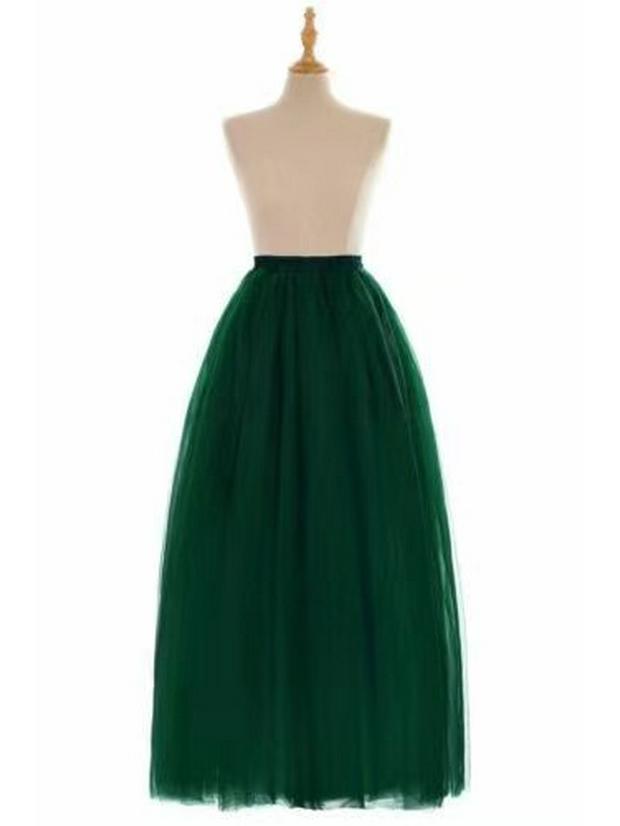 European & American Multi-Color 1-Meter Five-Layer Tulle Puffy Skirt – Adult Mid-Length