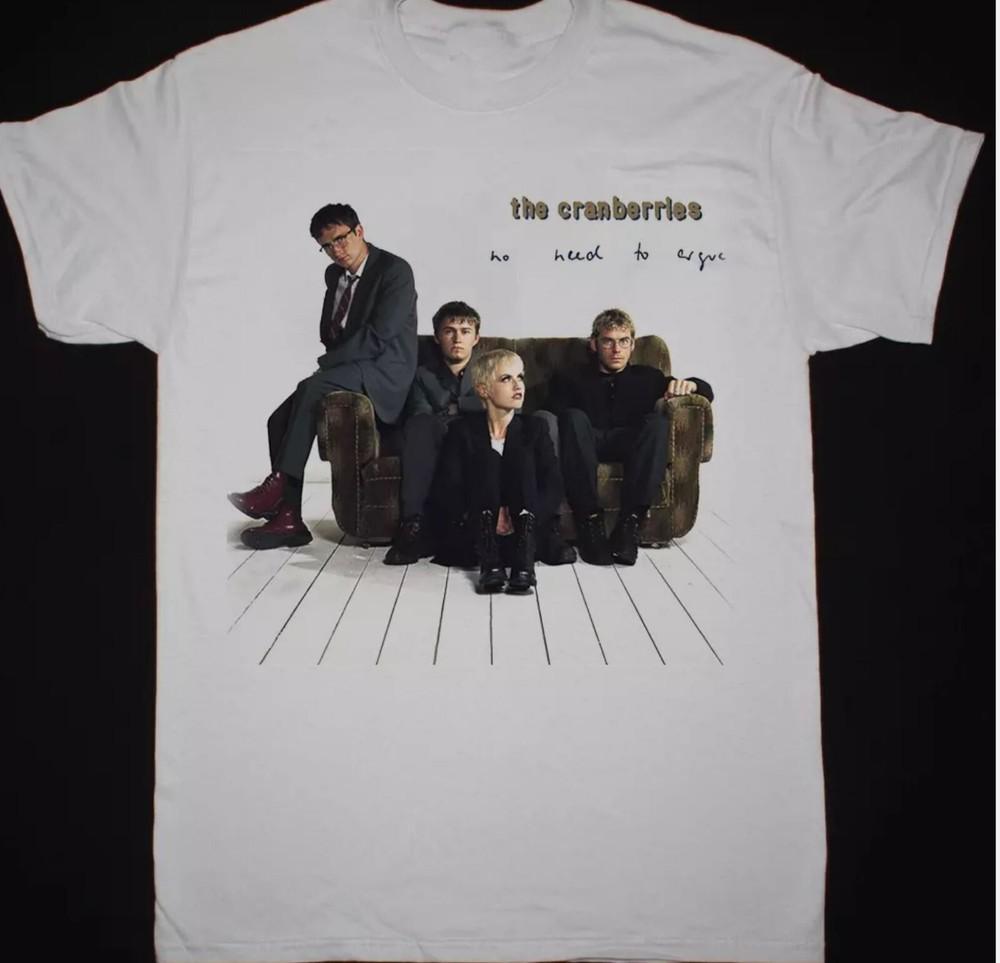 Редкая Хлопковая Белая Футболка The Cranberries с Коротким Рукавом S-2345XL Унисекс Футболка Унисекс Футболка L