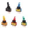 12V Led Toggle Switch 3-Pin 10A 3-Pin Asw-14D Short Handle With Led Lights Waterproof
