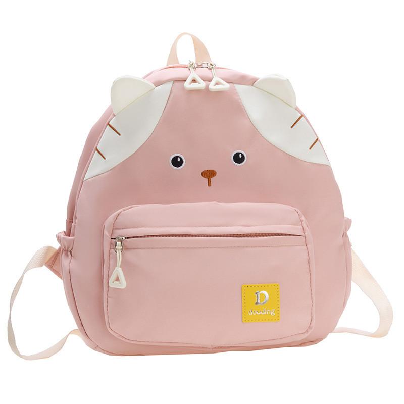 Adorable Cartoon Cat Backpack For Kids Stylish And Spacious Design In Bright Colors