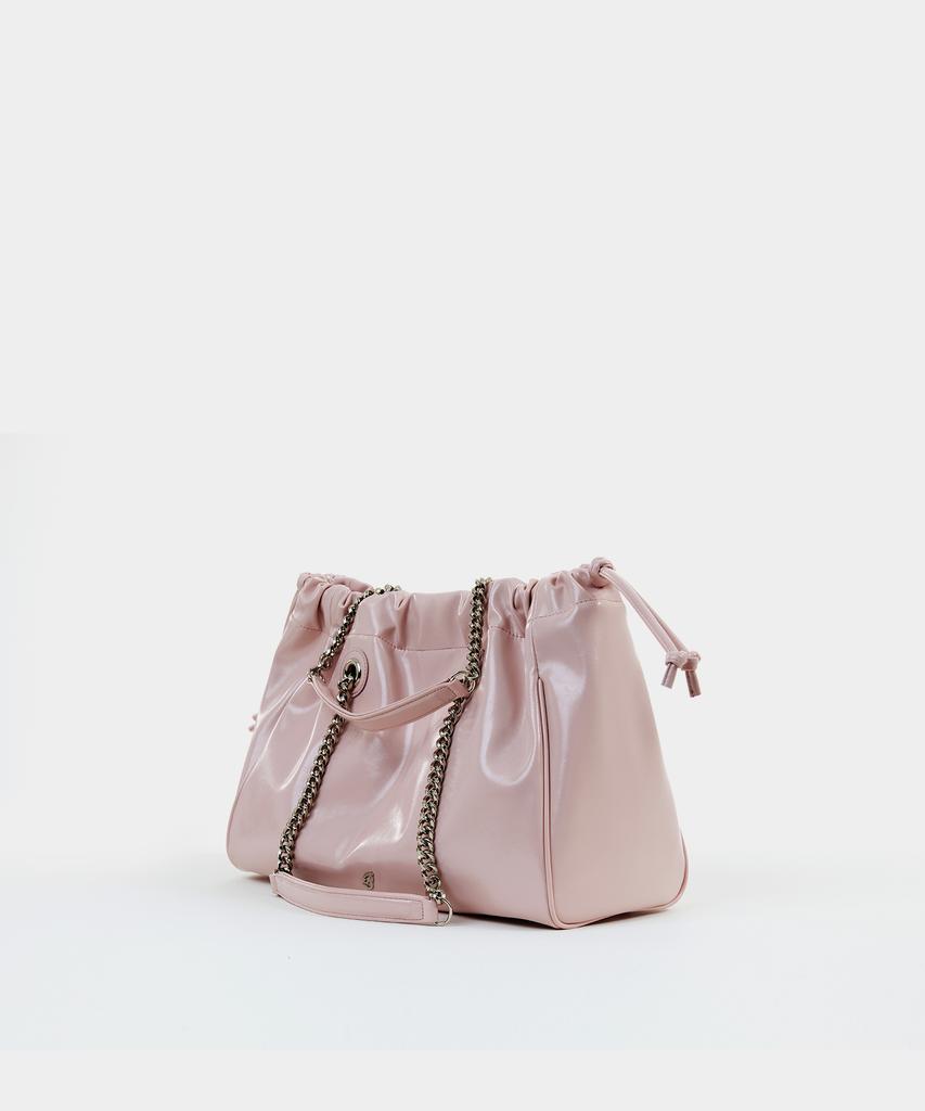 Badgigi Chain Square Trawstring Bag Pink