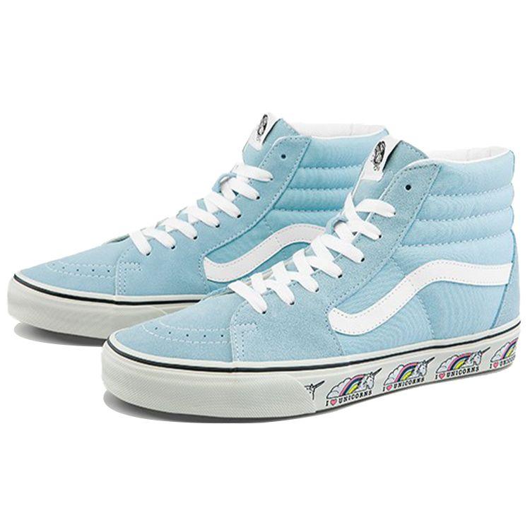 Vans Sk8 Unicorn Fabric Casual High-Top Skate Shoes Unisex Sneakers Navy-Blue VN0A5HXV5O5