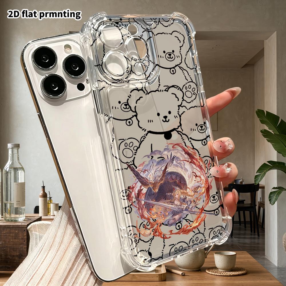 Phone Case: 2D Flat Suitable for iPhone 18 17 16 15 14 13 Pro, Transparent Corners for Drop Protection, Girl Warrior, Christmas and Halloween Gift