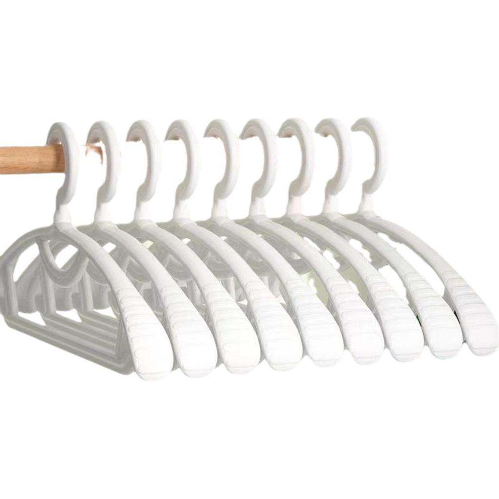 Plastic Hangers Have No Traces, No Shoulders, Non-slip and No Marks, Widened and Thickened Protective Clothes In Winter, No Deformation, Household
