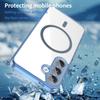 For Samsung Galaxy S24 Phone Case, Magnetic Shockproof Transparent Cover for Samsung Galaxy S24