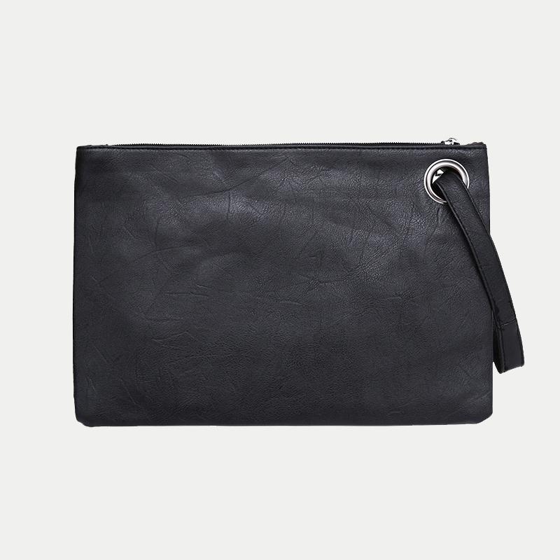 Vintage Day Clutch For Women Solid Color Pu Leather Handbags Female Phone Purse Fashion Wristlet Bags Premium Durable