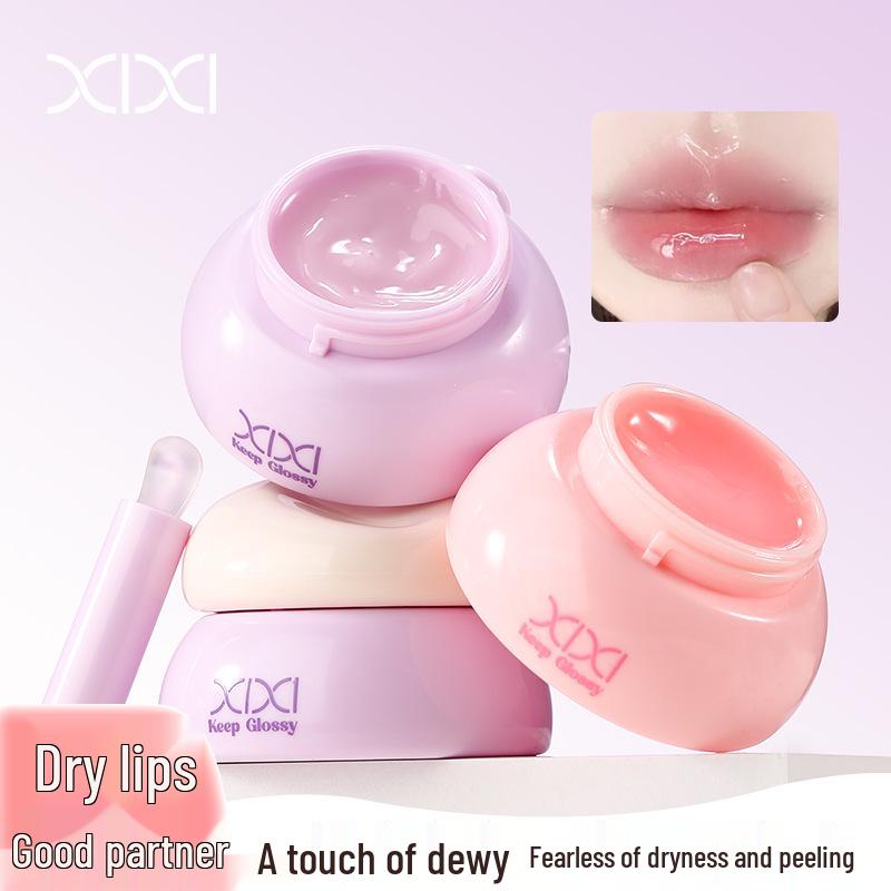 Xixi Moisturizing Glow Lip Mask: Hydrating Anti-Crack Lip Balm for Autumn/Winter, Fades Lip Lines, Perfect Lipstick Base.