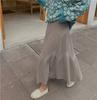 Korean Knitted High Waist Long Skirt for Women Thick Streetwear A-line Skirts Elegant Casual Skirt Autumn Winter