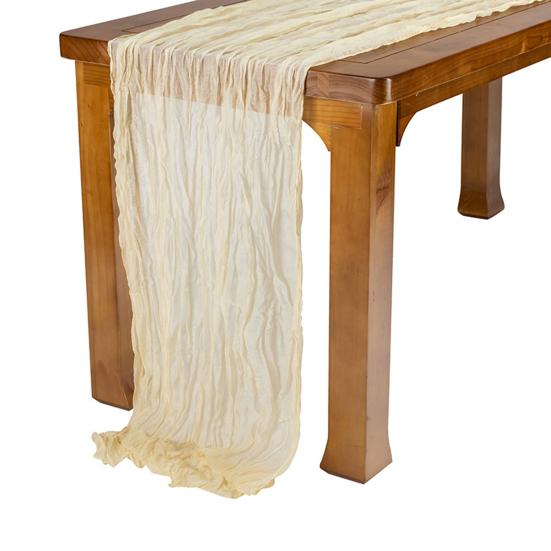 Tischläufer, weich, exquisites Abendessen, wiederverwendbar, schön, leicht, verblasst nicht, dekorativ, romantische Tischdekoration, lang