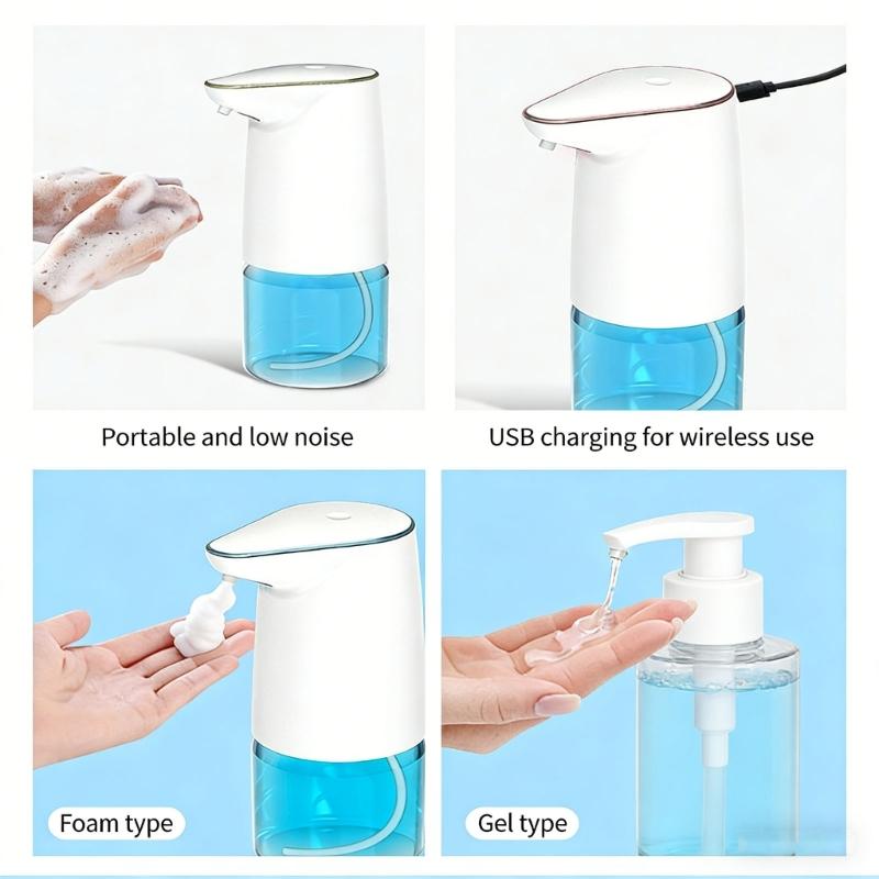 Automatic Liquid Dispenser Featuring 3 Choice Output preferences IPX5 Resistant Build For Kitchen And Bathroom USB Operated 500ml Large Capacity