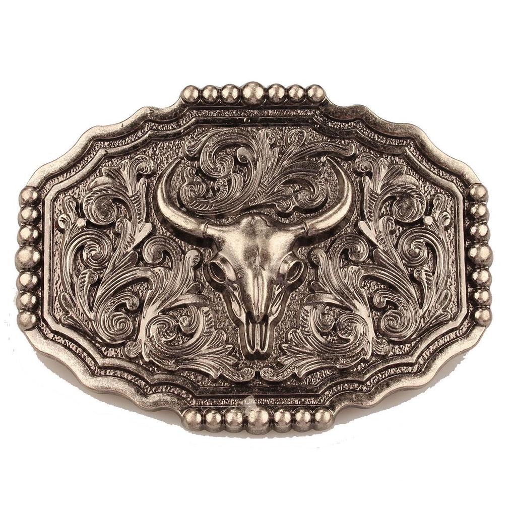 Cowboy Western Zinklegierung Stierkopf Gürtelschnalle Zubehör