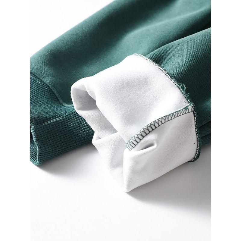 Trendy Spring and Autumn Retro Crew Neck Pullover Export Sweatshirt