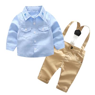 WARMSHOP Infant Boys Romper Outfits Short Sleeve Gentleman Bowtie Star Print Overall Clothes with Suspenders