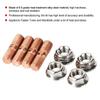 Header Stud Kit, M10x1.50 Thread T3 T4 T6 High Strength Turbo Stud Kit Flange Nuts