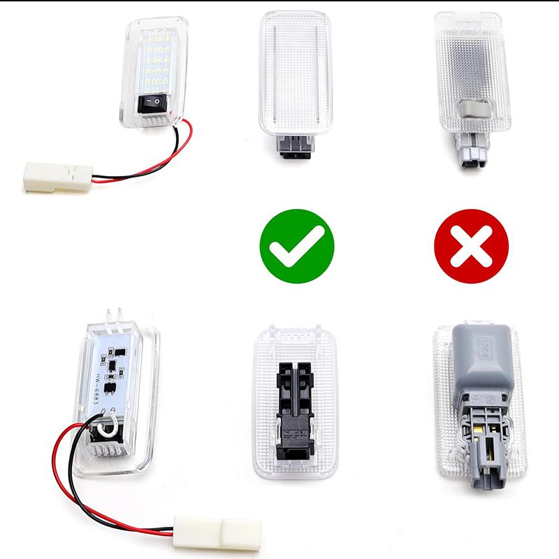 1PC Xenon White LED Trunk Cargo Area Light w/Switch Compatible With For Newer Lexus,Newer For Toyota w/Single LED Room Lamp