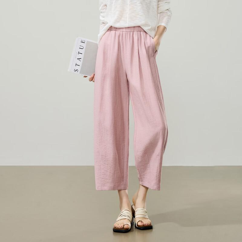 Ese-Y Women s Linen Blend Cropped Harem Pants 32