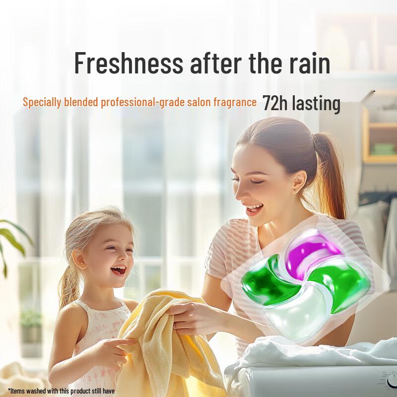 Dettol 4-in-1 Laundry Pods, After-Rain Grass Scent, 3-Pack