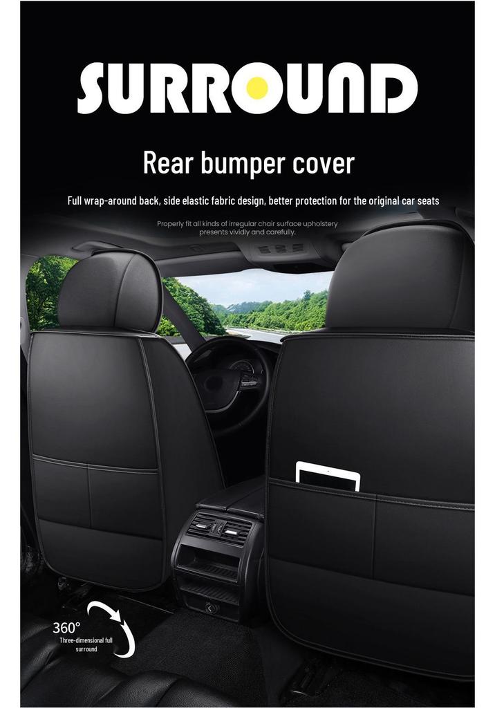 Universal Nappa Leather Car Seat Cushion - All-Season Cover