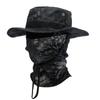Camouflage Wide Brimmed Hat Men's Outdoor Sunshade Boonie Cap Foldable Fisherman Hat Fishing Sun Protection Cap