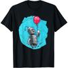 Cute Grey Robot Balloon T-Shirt- SciFi Robot (dark Colors) T-Shirt