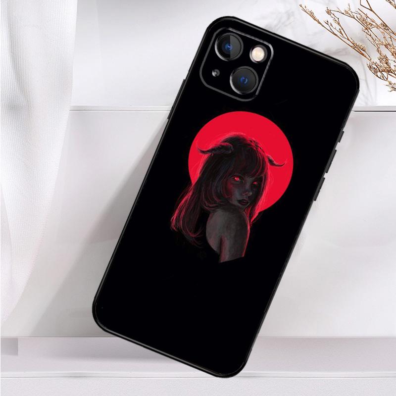 Devil Woman Shockproof Case For iPhone 17 15 16 Pro Max 11 14 Plus 12 13 Mini 16e 17 Air Phone Cover