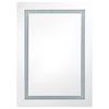 VidaXL Bathroom Cabinet with LED Mirror White and Oak 50x13x70cm 326493