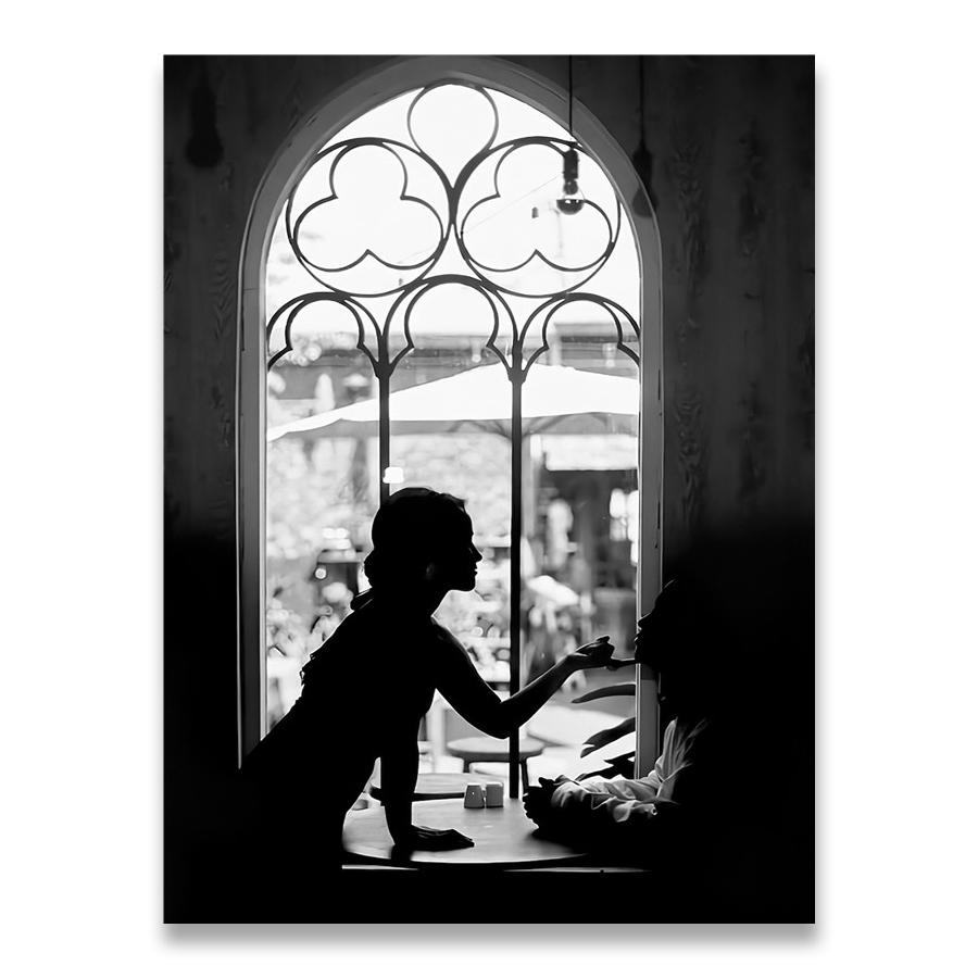 Black White Vintage Poster Abstract Line Nordic Posters And Prints Wall Art Canvas Painting Wall Pictures For Living Room Decor