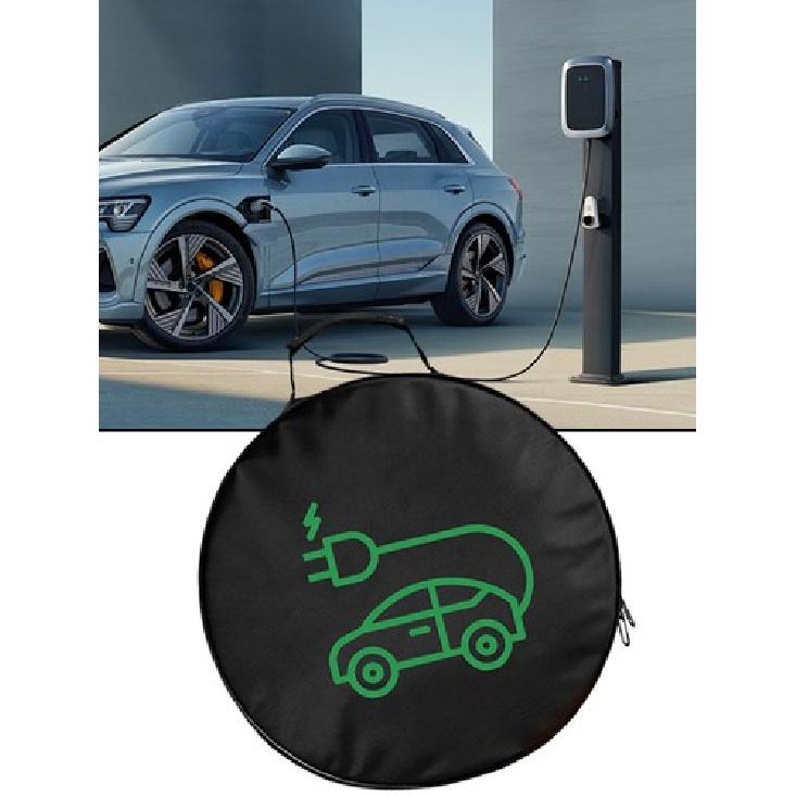 Electric Vehicle Charging Cable Organizer Storage Bag Car Accessories Universal