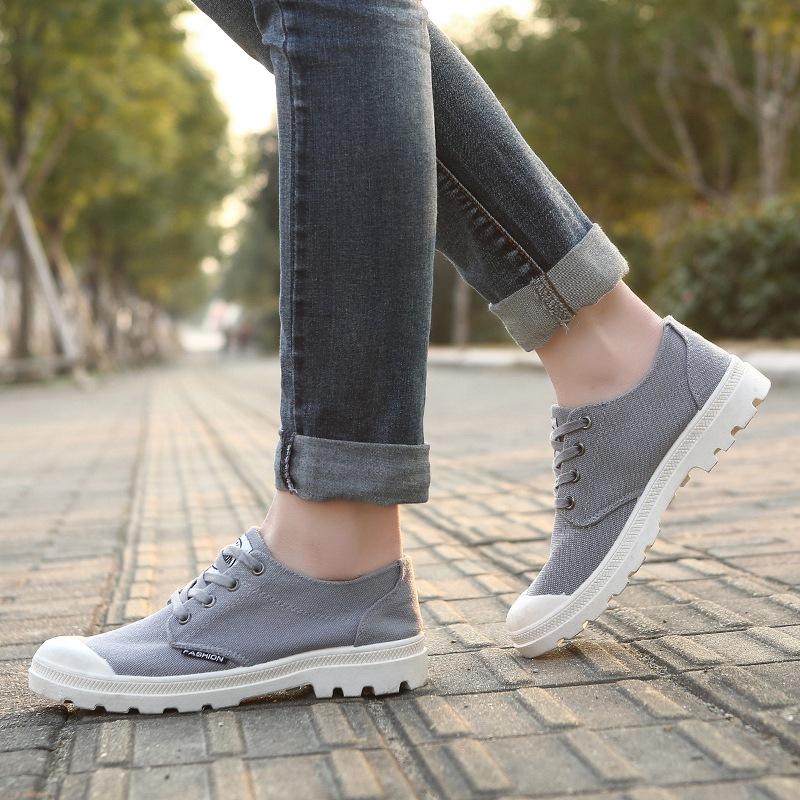 Fashion Casual Simple Men Shoe Spring Canvas Shoes Low-top Student Men Shoe Trend Breathable Sports Hiking Shoe Chaussure Homme