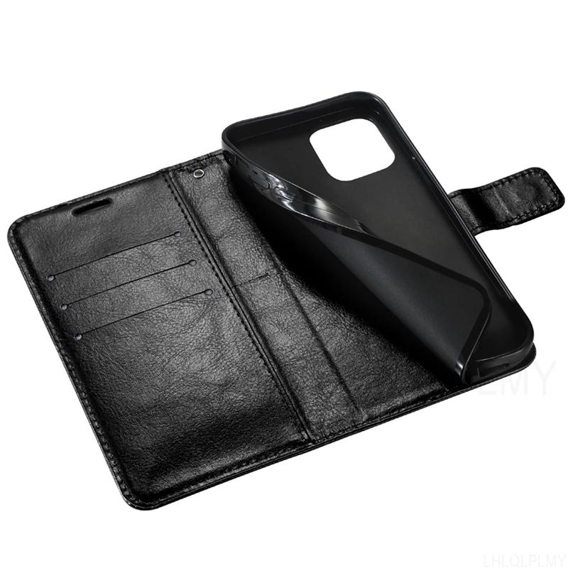Lüks Deri Flip Book Kılıf Samsung Galaxy A54 A35 A05S A04S A14 A53 S23 S24 Ultra Plus Xiaomi Redmi Note 12 13C iPhone 15 14 13 Pro Max Kapak
