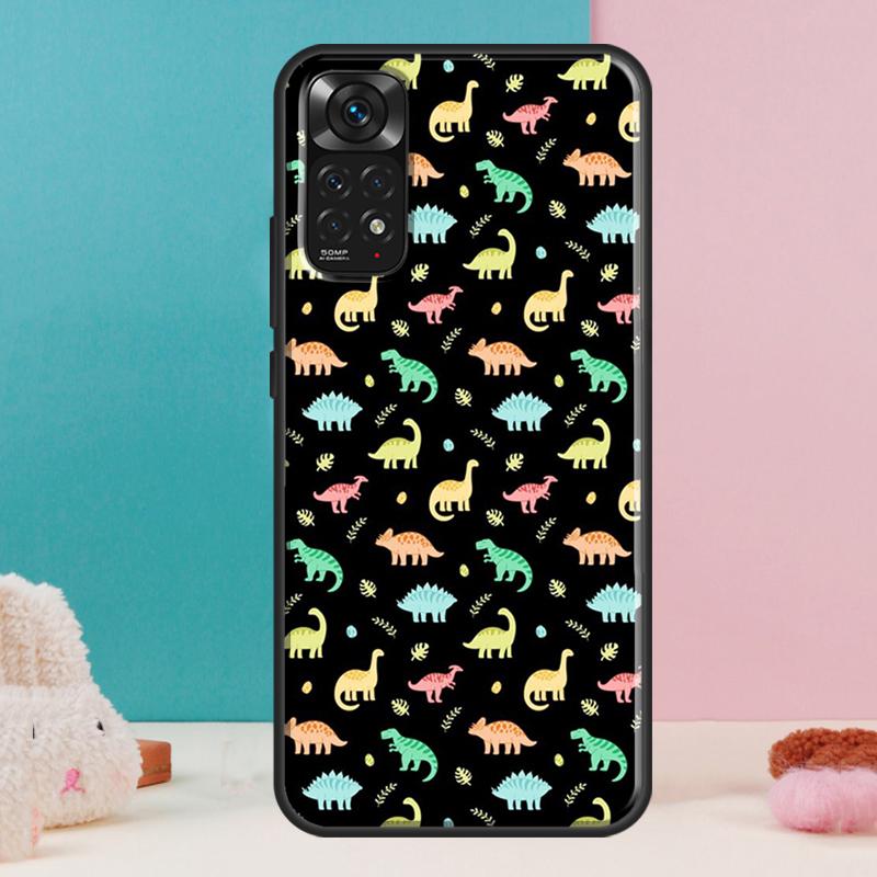 Cute Dinosaur Baby Case For Xiaomi Redmi Note 14 12 11 9 10 13 Pro 9S 10S 11S 12S Redmi 13C 10C 12C 14C Cover