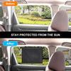 Black UV-Protection Curtains Universal Sunshade Roller Blinds Car Window Sun Visors  Home Office
