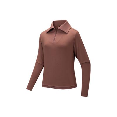 Trainingsserie Einfacher Polokragen Buchstabe Lässig Vielseitig Bequem Sport Strickpullover Damen Pullover 162547402-3