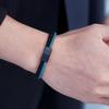 Bracelet Cordon Unique Grade A Hommes Bicolore Acier Inoxydable Boucle Magnétique Corde Enroulée Bracelet Manchette Cadeau Parfait Pour Lui